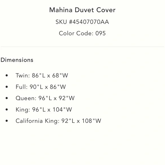 Anthropologie Mahina King Teal and Orange Duvet Cover - Picture 6 of 6